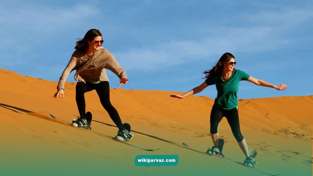 اسکی روی شن در سافاری دبی