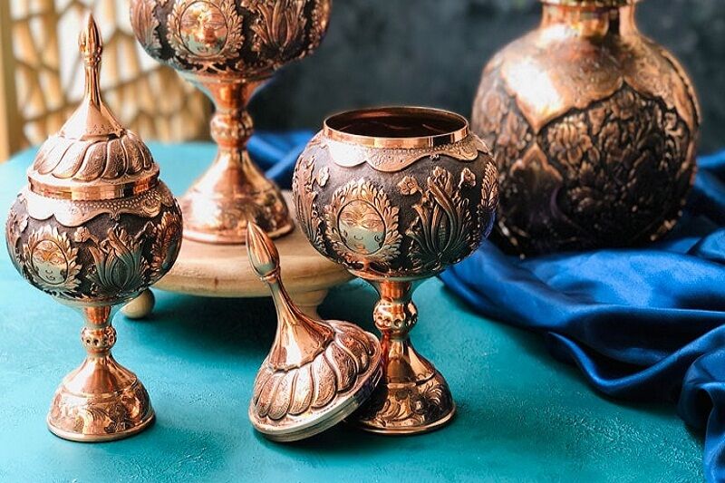 شکلات خوری قلمزنی شده سوغات اصفهان